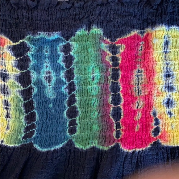 Lucky Brand Strapless Tie Dye Top size M - Picture 2 of 3